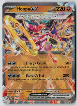 Pokemon Hoopa ex 098/182 Double Rare NM - Image 1
