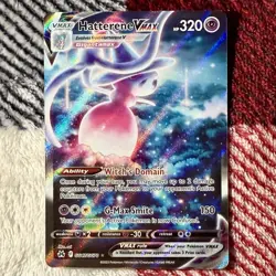 POKEMON TCG HATTERENE VMAX FULL ART ULTRA RARE HOLO! GG47/GG70 CROWN ZENITH! - Image 1