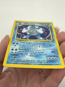 SPANISH 13/102 Poliwrath Holo Rare Base Set Unlimited Pokemon TCG Card LP - Image 5