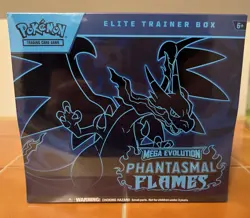 Pokemon Mega Evolution Phantasmal Flames Elite Trainer Box ETB Factory Sealed - Image 1