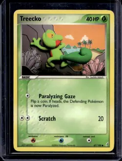 2006 Pokemon EX Crystal Guardians Treecko #67/100 - Image 1