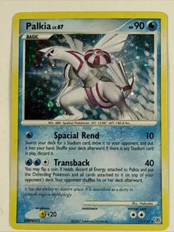 Pokemon TCG Diamond and Pearl Base Set Palkia Holo Swirl 11/130 - Image 1