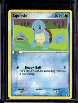 2004 Pokemon EX FireRed & LeafGreen Squirtle #82/112 - Image 1