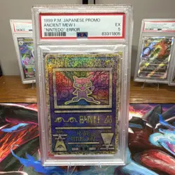 Pokemon Ancient Mew Nintedo Error Promo Holo Japanese PSA 5 1999 Unnumbered - Image 1