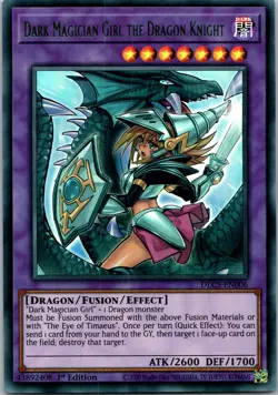 Yugioh Dark Magician Girl the Dragon Knight (Green) DLCS-EN006 1st Ed Ultra NM - Image 1
