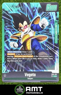 Vegeta Alternate Art Leader Dragon Ball super Fusion World Ultra Limit FB04-051 - Image 2