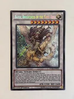 Yu-Gi-Oh! TCG Baxia, Brightness of the Yang Zing Duelist Alliance DUEA-EN051 1st - Image 1