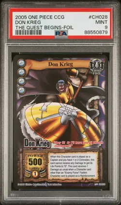 2005 One Piece Card CCG The Quest Begins DON KRIEG SR - PSA 9 - Image 1