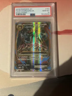2016 Pokemon XY Evolutions Full Art FA Mega M Charizard EX 101/108 - PSA 10 - Image 1