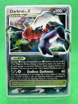 Pokemon Darkrai LV.X Holo Rare TCG Card 104/106 Great Encounters Series MP - Image 1