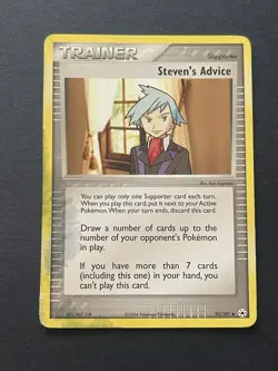 Pokemon Card - Steven's Advice (92/101) ex Hidden Legends HP Regular Uncommon - Image 1