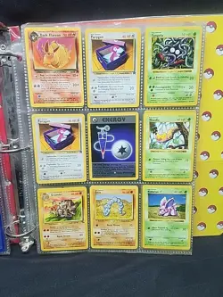 (179) Pokemon Card Lot with Binder Mostly 1999 Base Sets With A Few Holo's LOOK! - Image 5