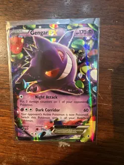 Pokemon Gengar EX Card Full Art Holo Rare, Phantom Forces 34/119 LP Condition - Image 1