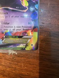 Pokemon Gengar EX Card Full Art Holo Rare, Phantom Forces 34/119 LP Condition - Image 4