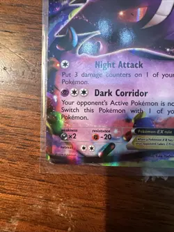 Pokemon Gengar EX Card Full Art Holo Rare, Phantom Forces 34/119 LP Condition - Image 5