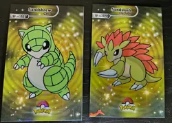SANDSHREW X SANDSLASH LOT - POKEMON CARD DATABASE SHINY HOLO - Image 1