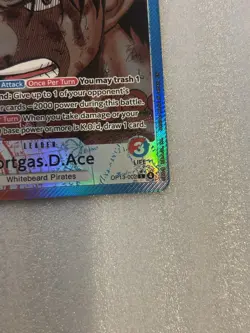 One Piece TCG Portgas.D.Ace OP13-002 Alt Art Leader Card English - Image 4