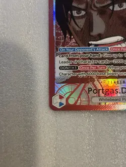 One Piece TCG Portgas.D.Ace OP13-002 Alt Art Leader Card English - Image 5