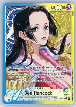 One Piece Boa Hancock OP14-041 Alt Art Leader Card - The Azure Sea's Seven - Image 1