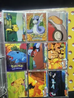 Topps Trading Cards Series 1 Pokemon 1999 (52) cards with Binder w Holo's !! - Image 5