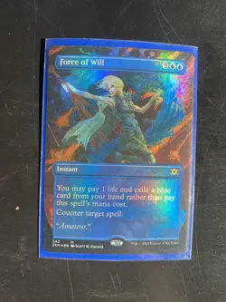 Force of Will Borderless Double Masters Regular Instant Mythic Blue Wizards - Image 1