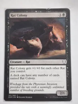 Magic The Gathering Rat Colony Dominaria #101 NM Non-Foil Common MTG - Image 1
