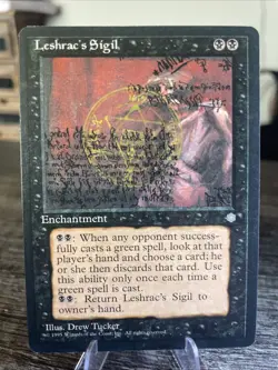 MTG Magic the Gathering - Ice Age Edition (1995) - Leshrae's Sigil - Image 1