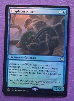 MTG Displacer Kitten Commander Legends: Battle for Baldur's Gate Foil NM - Image 1