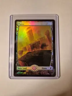 Plains (230) - Full Art Zendikar Foil Lightly Played - Image 1