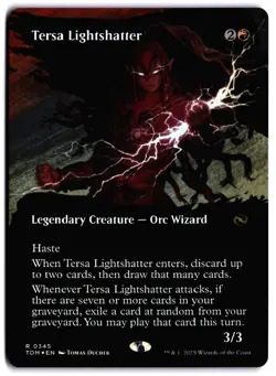 Tersa Lightshatter (Borderless) FOIL NM TDM Tarkir: Dragonstorm MTG - Image 1
