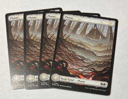 Magic the Gathering Wilds of Eldraine Lot X4 Full Art Land Plains 262 NM - Image 1