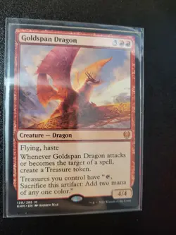 Magic the Gathering Goldspan Dragon Kaldheim - Image 1