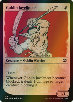 MTG Goblin Javelineer Showcase Foil ** Forgotten Realms ** English (NM) - Image 1