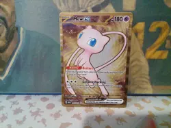 2023 POKEMON SV 151 UPC PROMO #205/165 MEW EX METAL CARD - Image 1