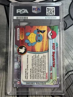 2000 TOPPS CHROME POKEMON T.V. SPECTRA #7 SQUIRTLE PSA 9 - Image 2