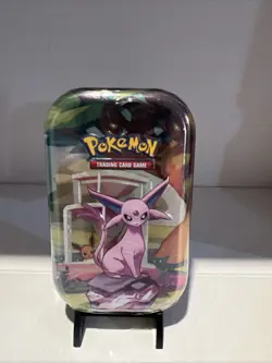 Prismatic Evolutions Mini Tin - Espeon Art - Sealed Brand New - Pokemon TCG - Image 1