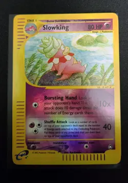 Slowking 34/147 Aquapolis Reverse Holo Rare Pokemon WOTC - LP - Image 1