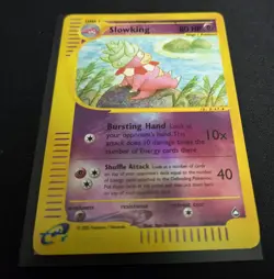 Slowking 34/147 Aquapolis Reverse Holo Rare Pokemon WOTC - LP - Image 2