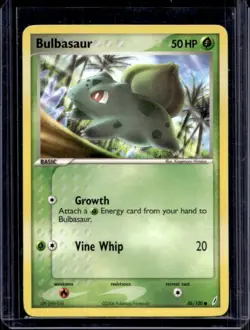 2006 Pokemon EX Crystal Guardians Bulbasaur #46/100 - Image 1