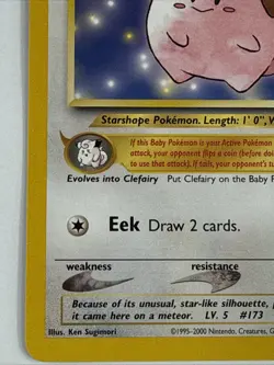 CLEFFA Pokemon Card - WOTC Promo - Black Star - #31 - NM - Image 5