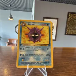Nintendo Pokemon Cloyster Fossil 32/62 1st Edition Uncommon 50 HP 1999 TCG - Image 1
