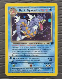 Dark Gyarados 8/82 Team Rocket Holo WotC Pokemon Card - Image 1