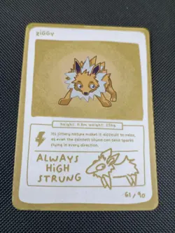 Ziggy (Jolteon) 61/90 - Pokedoodles Set 1 Fan Art - Pokemon - Image 1