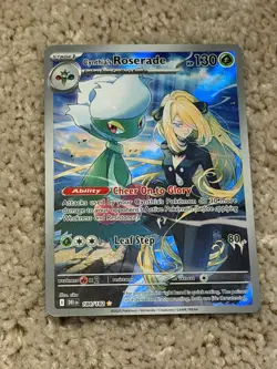 Pokemon Cynthia's Roserade 184/182 Sv10: Destined Rivals Holo - Image 1