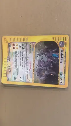 Pokemon Nidoking Crystal Type Holo Secret Rare 150/147 Aquapolis 2002 100 HP - Image 2