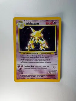 Pokemon Alakazam Base Set 2 Holo Rare 001/130 80 HP 1999 English - Image 1