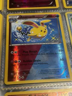 77/114 SHINY Azumarill Steam Siege REVERSE HOLO card 2016 Pokemon TCG - Image 1