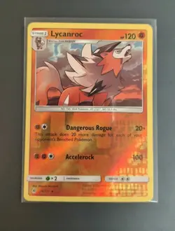 Lycanroc - 76/131 - Forbidden Light - Reverse Holo Pokemon Card Lightly Played - Image 1