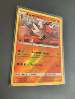Lycanroc - 76/131 - Forbidden Light - Reverse Holo Pokemon Card Lightly Played - Image 2