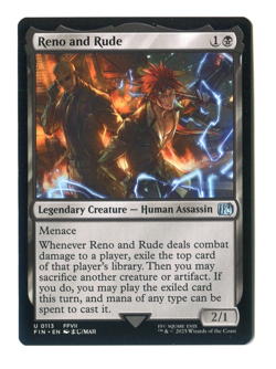 Reno and Rude #0113 NM Final Fantasy FIN MTG Magic the Gathering - Image 1